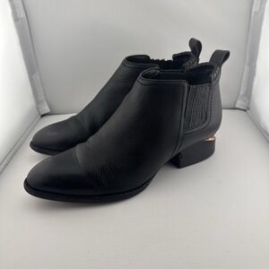Alexander Wang Womens Kori Black Leather Cut Out Ankle Booties 35.5 US 5.5